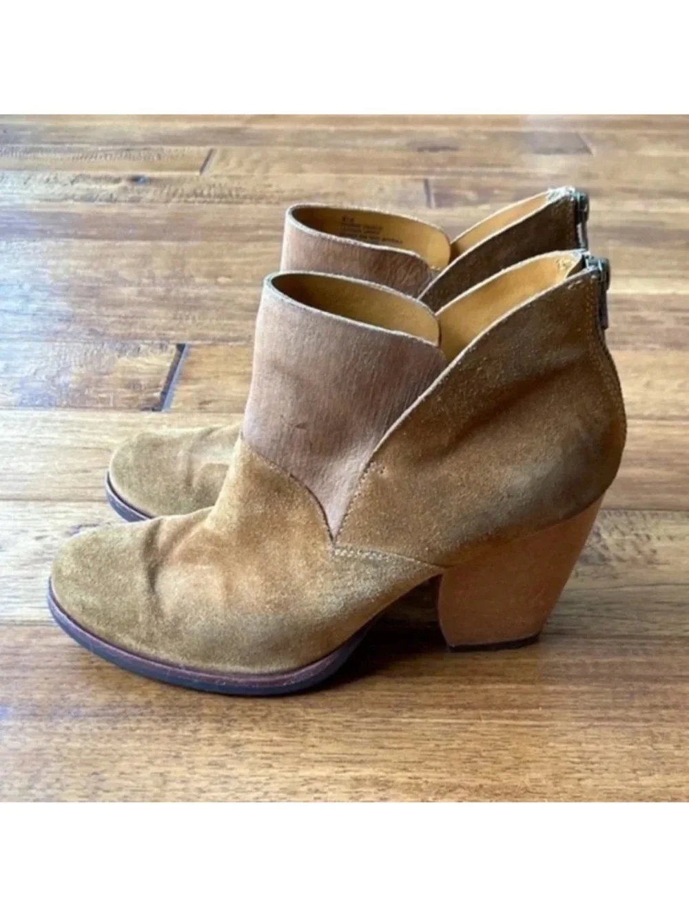 Kork-Ease Tenne & Bison Castaneda Suede Bootie Ankle Boot Size 8.5